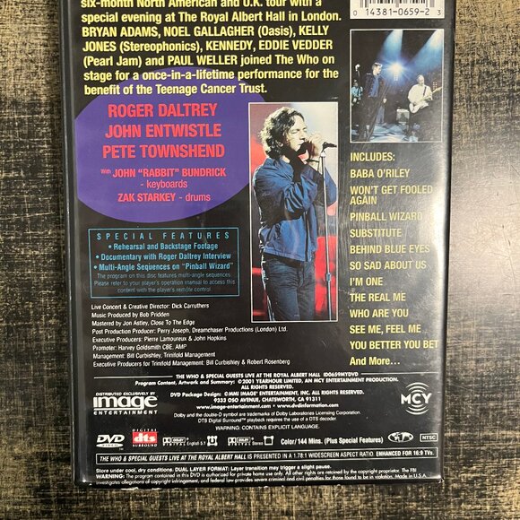 The Who & Special Guests - Live At The Royal Albert Hall DVD- 2 Discs - Picture 2 of 4